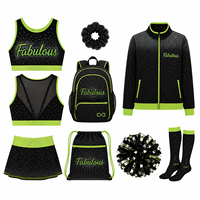 Seragam Cheerleading Mewah Berhias Rhinestone untuk Latihan, Promo Spesial 2026