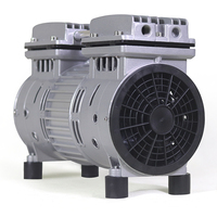 Silencieux 0.75hp 220 Volts 550w Moteur d'air sans huile Dentaire 8bar Portable Mini compresseur d'air Pompe à tête