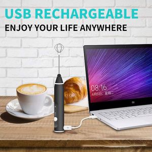 สินค้าขายดีอันดับ 1 อุปกรณ์ครัว เครื่องตีฟองนมไฟฟ้าแบบมือถือ ชาร์จผ่าน USB - Product Image 4