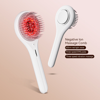 Masseur électrique portatif pour le cuir chevelu, lumière rouge, applicateur d'huile électrique pour cheveux, peigne pour la croissance des cheveux, brosse de soin des cheveux