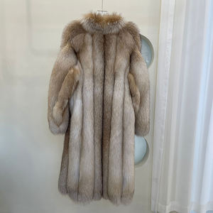Abbigliamento di pelliccia invernale personalizzato moda donna a buon mercato pelliccia di volpe autentico cappotto di pelliccia di volpe - Product Image 3