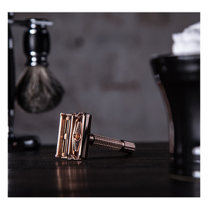 <strong>Custom</strong> Men's Personal Double Edge Safety <strong>Razor</strong> Metal Short <strong>Handle</strong> Butterfly <strong>Razor</strong> for Facial - Product Image 5