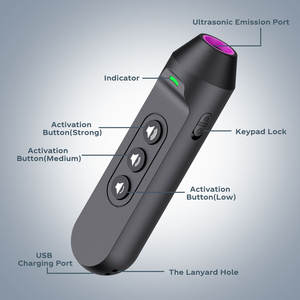 Dispositivo de disuasión de ladridos de perros, 2025 fábrica profesional al por mayor repelente de perros ultrasónico recargable, dispositivo de entrenamiento de perros - Product Image 3
