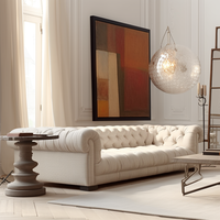 Ensemble de canapés d'intérieur au design européen, canapé confortable en tissu pour maison, appartement, salon, hôtel et villa