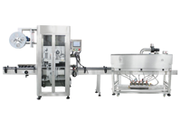 Machine d'étiquetage automatique électrique pour pots de chewing-gum avec manchon rétractable, PLC et moteur, pour bouteilles rondes et carrées
