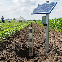 Analyseur de sol solaire pour la mesure du NPK, de l'humidité, du pH et de l'EC, avec surveillance par smartphone, sortie sans fil multi-niveaux RS485