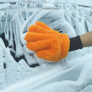 Guante de lavado de coches de cinco dedos de alta calidad Guante de limpieza de vehículos suave y duradero - Product Image 1