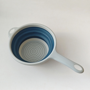 Keukengereedschap Voedselveilig Keuken Opvouwbaar Opvouwbaar Vergiet Plastic Vruchten Afdruiprek Zeef - Product Image 2