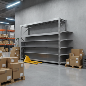 Espositore in <span class=keywords><strong>Metallo</strong></span> Resistente, Scaffali Multifunzione per Supermercati, Scaffalatura per Esposizione e Stoccaggio, Scaffale Gondola - Product Image 3