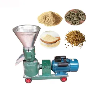 Mobile kleine Sägemehl Tierfutter Pellet mühle Holz verbrennung Pellet herstellung Maschine Herstellung Maschine Granulator