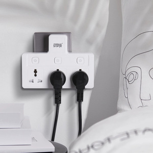 Prise de courant universelle Winning Star Power Socket ST-4034 à 3 prises, adaptateur de sécurité 220V en ABS - Product Image 4