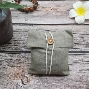 Bán buôn tùy chỉnh phân hủy sinh học Muslin túi nhỏ ưa thích Túi Quà Tặng với nút cho trà lưu trữ được sản xuất từ bông lanh - Product Image 2