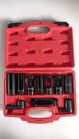 Kit de clés à douille pour capteur d'oxygène O2 Lambda, 5 pièces, poli miroir, multi-tailles, pour réparation automobile