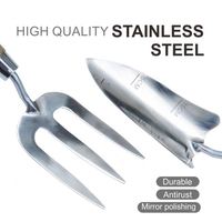 Sunsun — ensemble d'outils de jardinage à lame en acier inoxydable 223 #, outils de jardin de haute qualité et durables