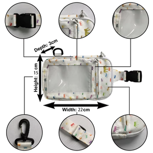 Sac <span class=keywords><strong>bandoulière</strong></span> personnalisé bidimensionnel pour cartes gradées et cartes TCG individuelles, avec fenêtre transparente, sac Ita-bag, sac de poitrine, sac <span class=keywords><strong>bandoulière</strong></span> croisé - Product Image 2