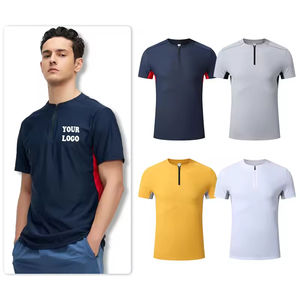 Haute qualité personnalisé hommes pour polos séchage rapide confortable décontracté sportif tricoté tissu solide motif conception vierge - Product Image 2