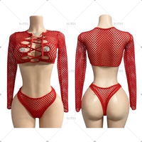 Tenues de serveuses de table ELITES en gros, uniformes de club holographiques brillants