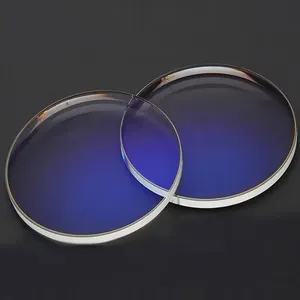 Fabricants de lentilles optiques 1.56 anti lumière bleue lentilles monovision uv420 lentilles bleues