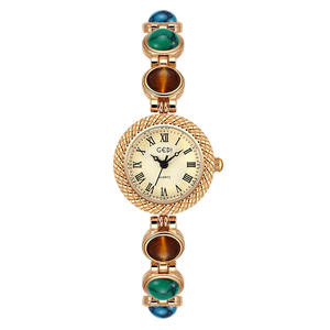 Gedi <span class=keywords><strong>Montre</strong></span> à quartz haut de gamme pour femme Chaîne œil de chat de luxe avec <span class=keywords><strong>bracelet</strong></span> coloré transfrontalier populaire accessible d'<span class=keywords><strong>occasion</strong></span> - Product Image 5