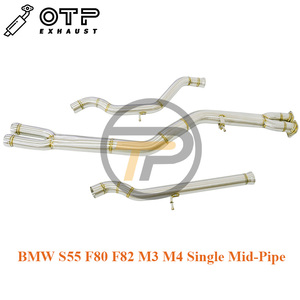 Tuyau d'échappement OTP pour <span class=keywords><strong>BM</strong></span> S55 F80 F82 M3 M4 Tur bo simple Midpipe haute <span class=keywords><strong>Performance</strong></span> SUS304 en acier inoxydable - Product Image 6