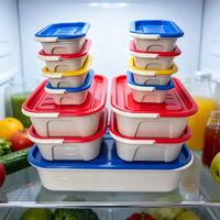 14 stuks plastic opbergbakken dozen koelkast organizer keuken koelkast opbergdoos groente fruit dozen opbergcontainers