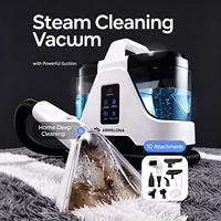 Nettoyeur Vapeur Portable 2026 à Aspiration Puissante pour Nettoyage Humide et Sec des Tissus d'Ameublement, Canapés, Rideaux, Intérieur de Voiture et Odeurs d'Animaux