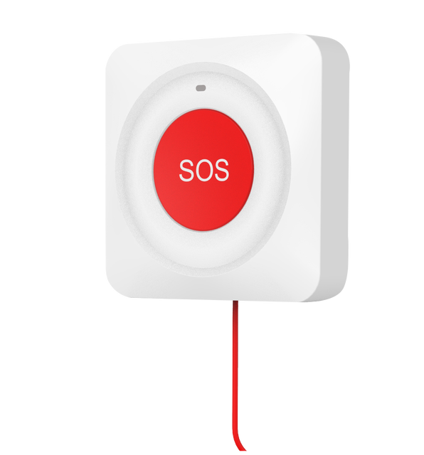 Tuya Old Man SOS Intelligent Alert WIFI 2.4G Emergency Call Button Smart Home Elderly Wireless Panic Button Plastic