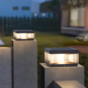 Lampes <span class=keywords><strong>de</strong></span> poteau <span class=keywords><strong>de</strong></span> jardin LED IP55 pour extérieur, étanches, en acier inoxydable et acrylique, pour piliers et portails extérieurs - Product Image 2