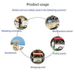 Prosky New Condition und Chips Anwendung Konzession Eis Food Cart Dreirad zu verkaufen