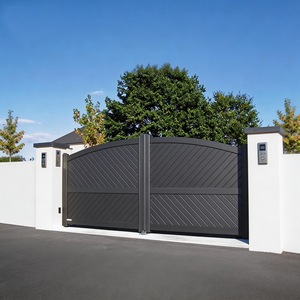 Panel <span class=keywords><strong>de</strong></span> Cerca <span class=keywords><strong>de</strong></span> Privacidad Moderno <span class=keywords><strong>de</strong></span> Aluminio 1.8x2m con Recubrimiento en Polvo, Cercado <span class=keywords><strong>de</strong></span> Lamas para Jardín, Patio Trasero, Villa, Seguridad Exterior 6x6 pies Negro - Product Image 2