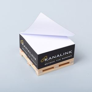 Bloc de Notas Adhesivas Personalizadas de Madera, Impresión Personalizada en 4 Caras, Cubo de Notas Pequeño con Logotipo - Product Image 3