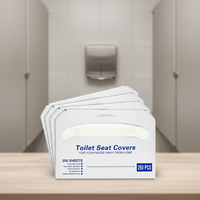 Nouvelle Offre 2026 : Lot de 250 Housses de Siège de Toilette Jetables Hygiéniques et Biodégradables en Papier pour Voyage