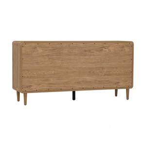 Natural Malaysian Oak LOME 1.6M <b>Sideboard</b> Scandinavian Solid Wood Buffet Cabinet for Eco-Friendly Dining Room <b>Storage</b> - Product Image 5
