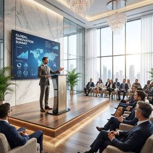 <span class=keywords><strong>Pupitre</strong></span> moderne en verre incurvé doré pour église, <span class=keywords><strong>pupitre</strong></span> de scène professionnel, support de discours, podium de <span class=keywords><strong>mariage</strong></span> avec cadre de support chromé - Product Image 5