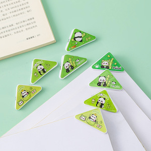 Clip Triangular Panda de 50 mm, Clip de Plástico para Notas, Clip de Esquina para Guardar Exámenes de Estudiantes - Product Image 3
