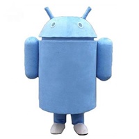 Erwachsene Android Robot Cosplay Maskottchen Maskottchen Phantasie Kostüm
