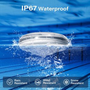 Lampes solaires flottantes pour piscine Coxseni, lot de 4, LED RGB, étanches IPX7, avec télécommande pour piscine - Product Image 3