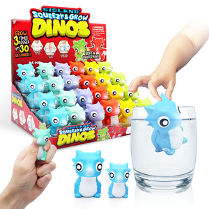 SISLAND Growing Dino Customized CPC Certified Squeeze Growing Toys Stress Relief PU <strong>Dinosaur</strong> Set For Kids Bath Party Favors - Product Image 1