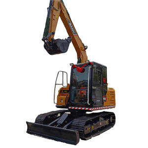 Excavadora Sany SY75C Pro usada con motor Caterpillar, peso operativo de 7 toneladas, Cubo de 3m, excelente rendimiento, precio competitivo - Product Image 1