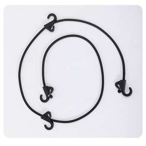 Corde élastique à quatre griffes pour rangement extérieur, sangle de fixation pour <span class=keywords><strong>camping</strong></span>-<span class=keywords><strong>car</strong></span>, corde de fixation pour bagages, corde à linge, accessoire de rangement - Product Image 5