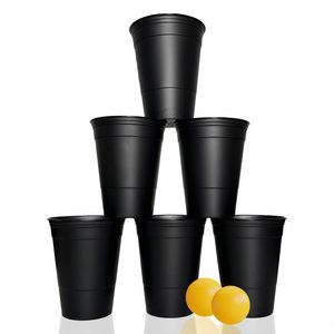 Gobelet de fête pour beer pong, réutilisable, personnalisable et empilable, en plastique, 16 oz/500 ml, compatible micro-ondes et lave-vaisselle - Product Image 2