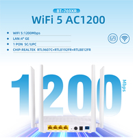 Router Inalámbrico BT-PON BT-769XR FTTH GPON ONU WiFi5 Gigabit 4GE Doble Banda 2.4G 5.8G 1 USB 1 Año de Garantía