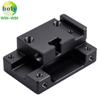 Bloc de support de base de robot multi-ports en aluminium usiné sur mesure à 5 axes, service de fraisage CNC de précision pour bras robotique