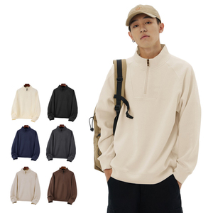 350G Thin Half Zip Stand Collar <strong>Hoodie</strong> <strong>Men</strong> and Women with Casual All-match Sportswear <strong>Work</strong> Clothes Custom Printed LOGO - Product Image 2