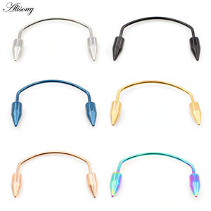 Venta al por mayor <span class=keywords><strong>de</strong></span> acero inoxidable parrillas dentales <span class=keywords><strong>tabique</strong></span> Piercing Tiger Tooth Nail C Rod Grillz labio Piercing Zomibe diente Decoración - Product Image 3