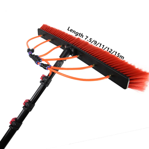 YF 5.5m 7.5m panneau solaire <span class=keywords><strong>brosse</strong></span> alimentée en eau <span class=keywords><strong>brosse</strong></span> <span class=keywords><strong>télescopique</strong></span> poteau de <span class=keywords><strong>nettoyage</strong></span> de vitres pour nettoyeur extensible véranda toit - Product Image 4