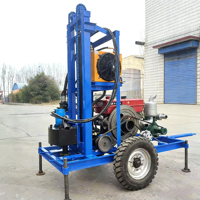 Mini-foreuse hydraulique électrique portable, petite machine de forage mobile pour l'approvisionnement en eau domestique et agricole
