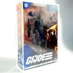 Özel akrilik G.I. Joe sınıflandırılmış serisi cobra piyade koruyucu Lucite oyun ekranı ile sürgülü kapak