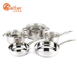 Sıcak satış paslanmaz çelik mutfak tencere seti 304 paslanmaz 12 adet mutfak - Product Image 4