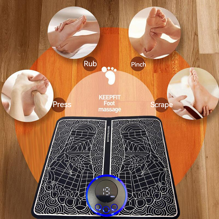 JK A01 EMS Foot Fit Stimulator - Electric Foot Massager with 8 Modes 19 Intensities